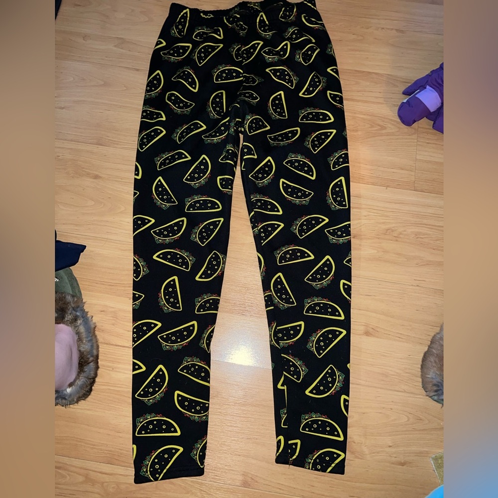 Taco Sherpa Lined Leggings